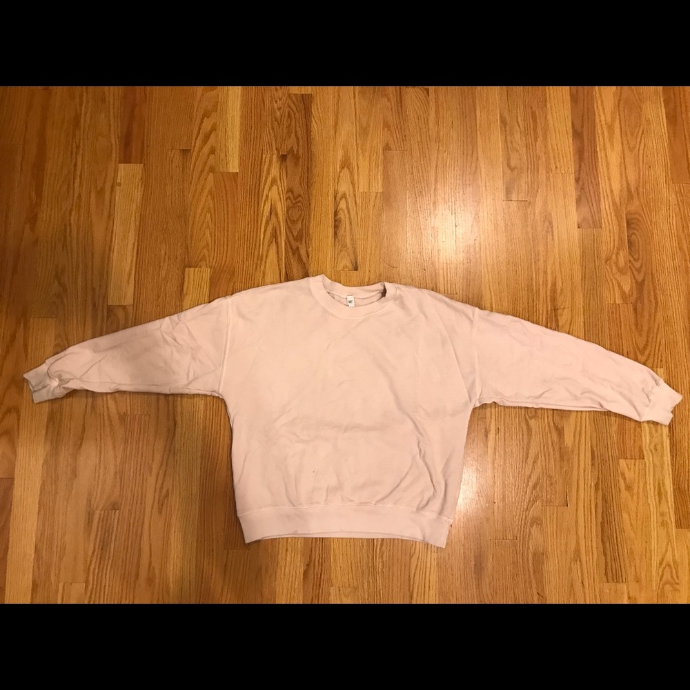 American Apparel Baby Pink Crewneck